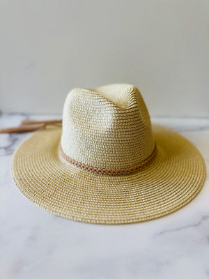 Suede Braid Panama Hat