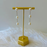 TriPearl Link Earrings