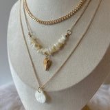 Seashell 3 Layer Necklace