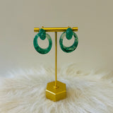 Acetate Door Knocker Earrings