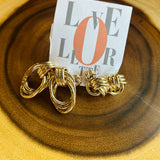 Knotted Hoop Earring Set