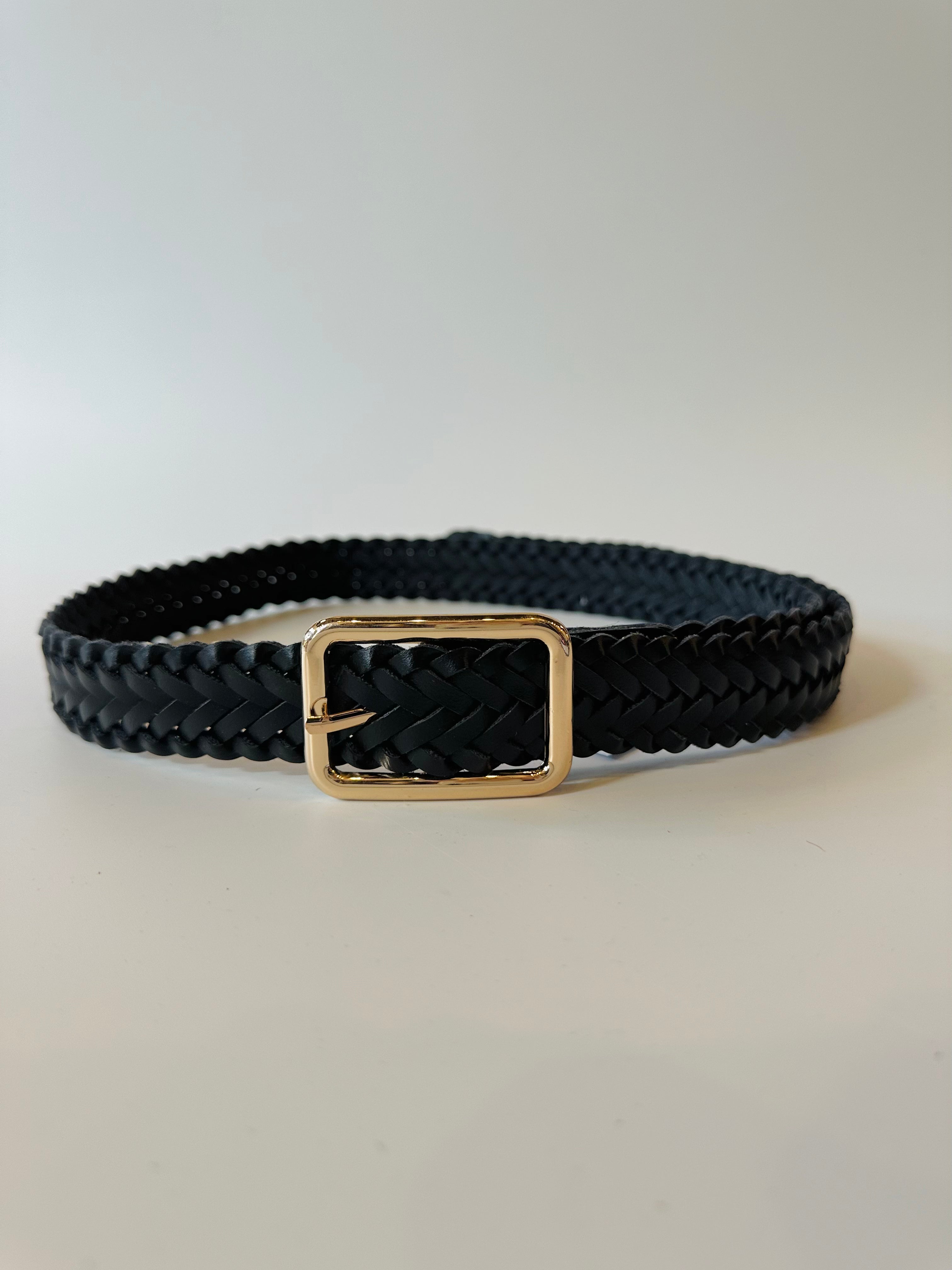 Braided Stretch Belt - Black