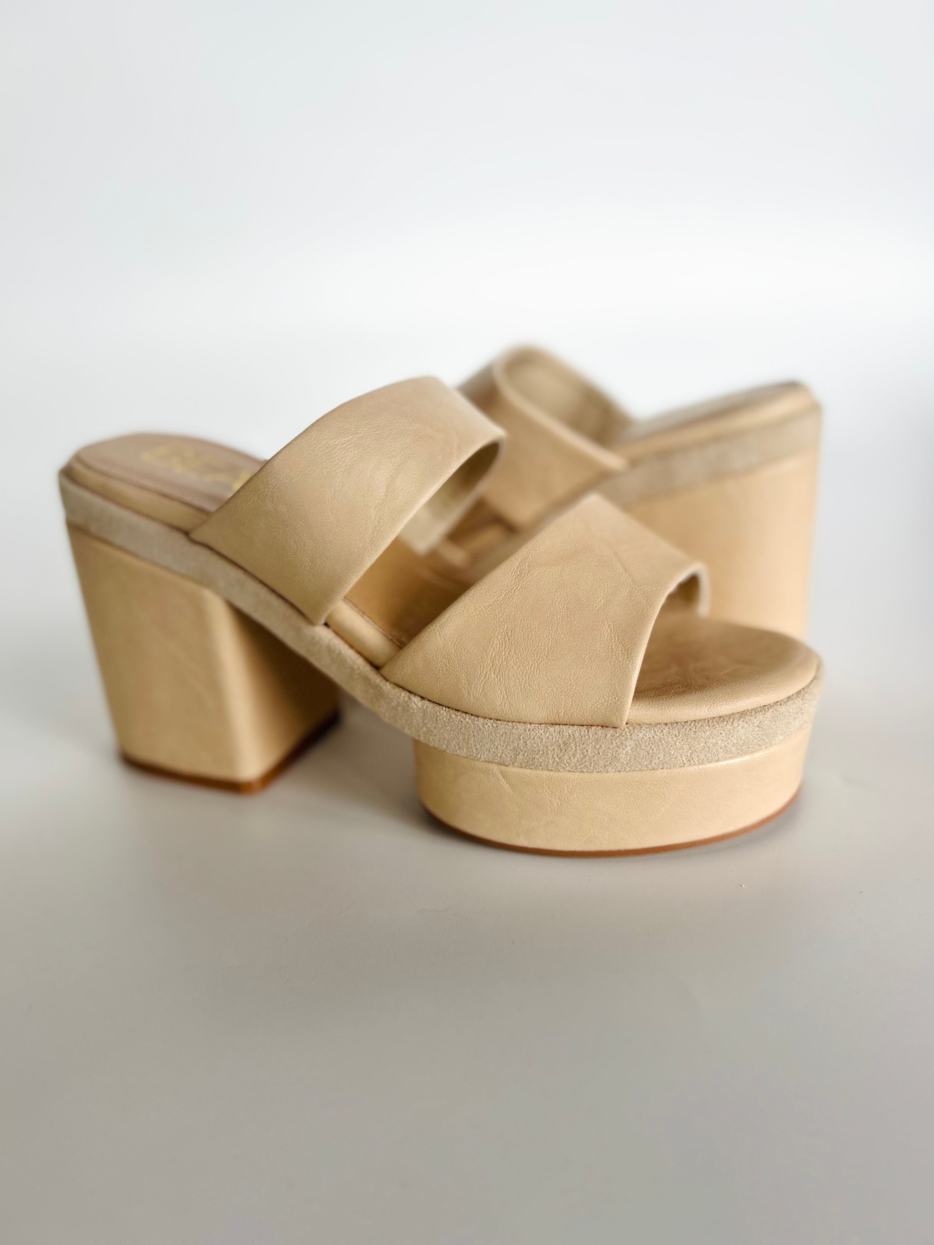 Graham Platform Heel - Natural - Matisse