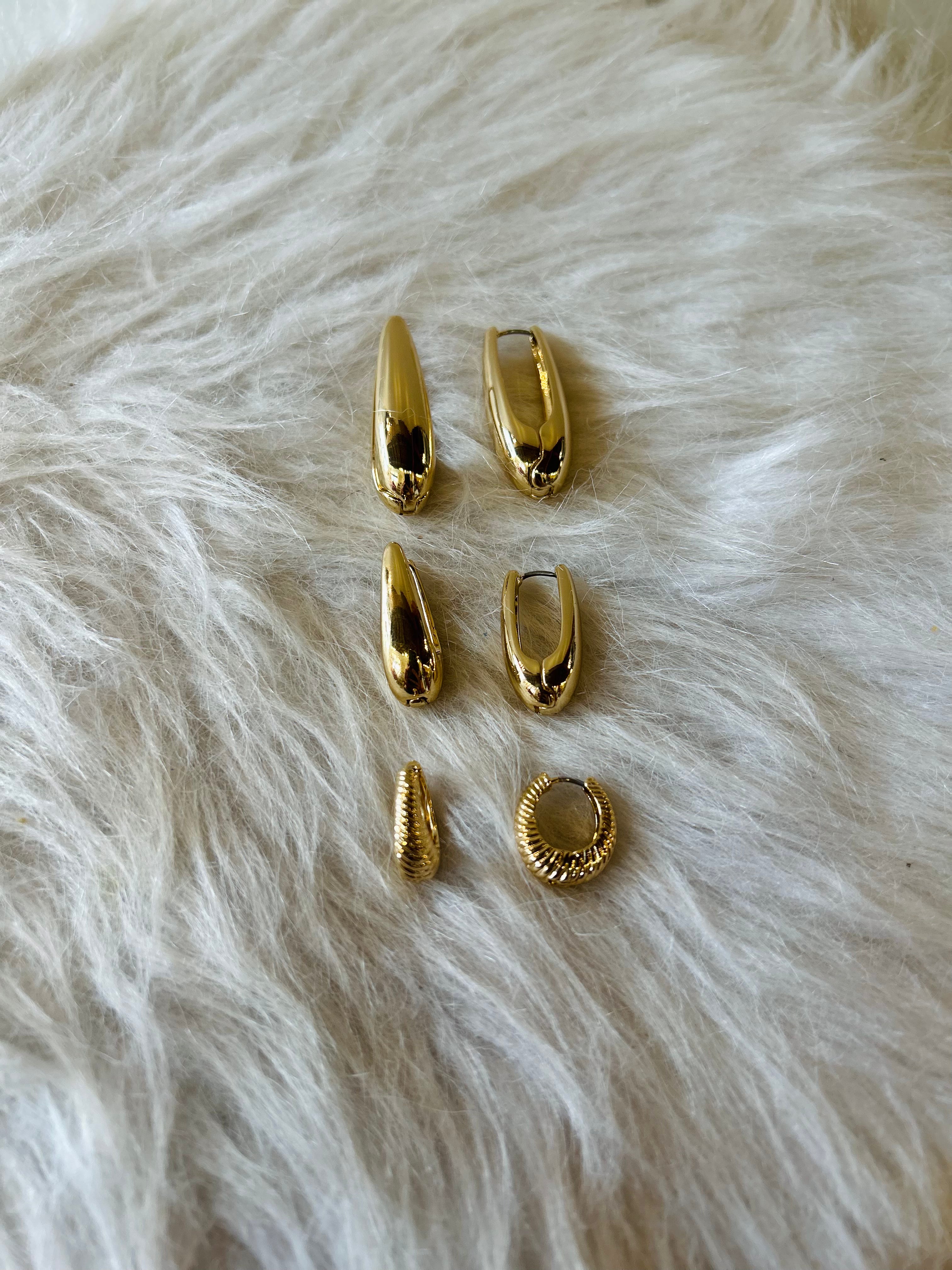 3Piece Oval Hoop Set