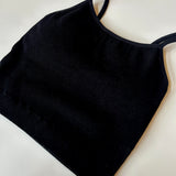 Ribbed Seamless Cami - Black