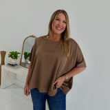 Upperclass Blouse - Mocha
