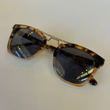 Demi Sunglasses - Crystal Brown Tortoise / Black Lens WMP