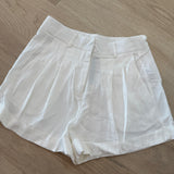 Camino Pleated Shorts - White