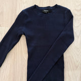 Keep it Coming Ribbed Top - Navy