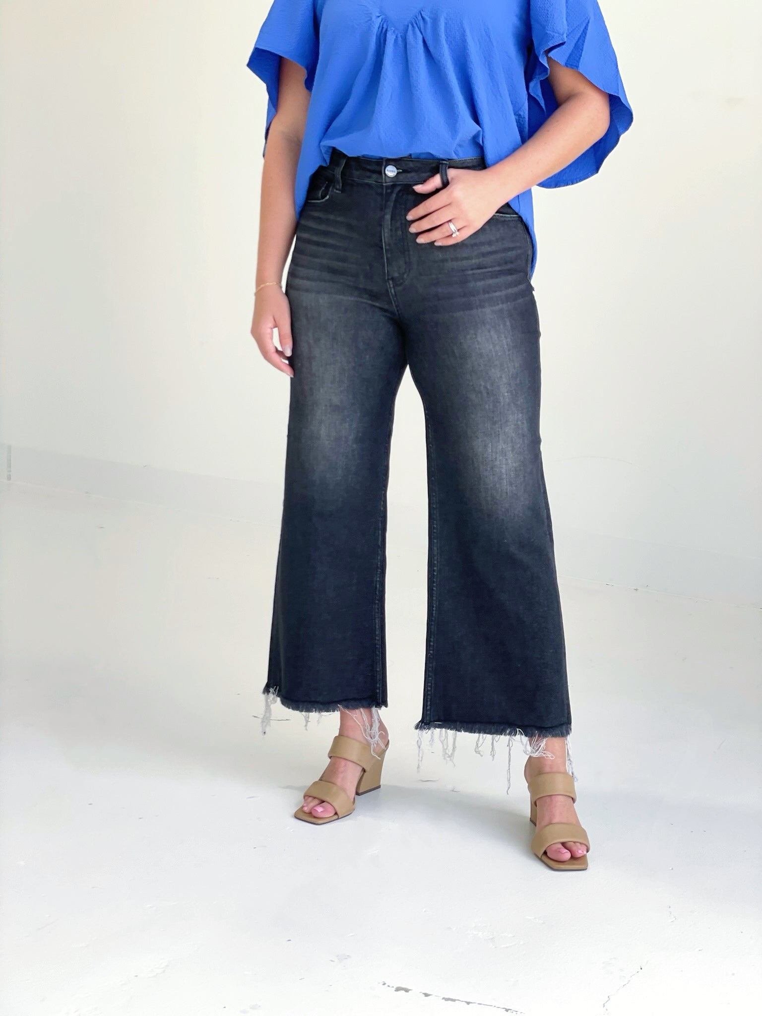 Dixie Wide Leg Jeans - Black