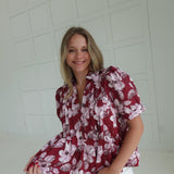 Fall Frenzy Blouse - Merlot