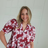 Fall Frenzy Blouse - Merlot