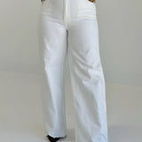 Fall's White Denim Jeans