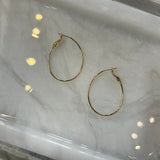 Wire Teardrop Hoops