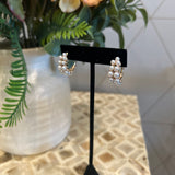 Double Row Pearl Hoop