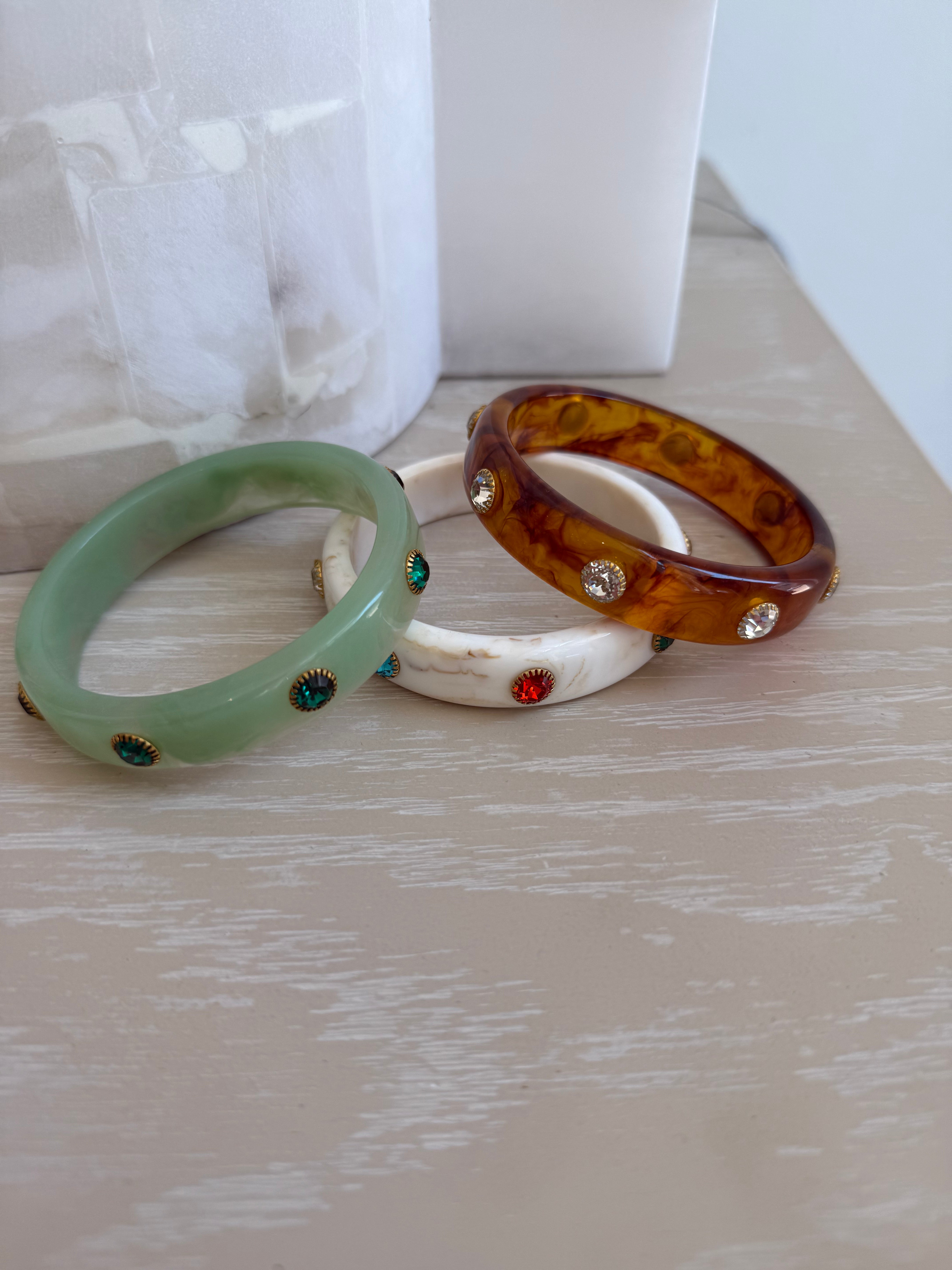 Resin Embellished Bracelets