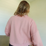 Joyful Appliqué Sweatshirt - Pink