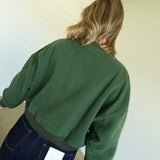 Joyful Appliqué Sweatshirt - Green