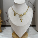 Cross + Pendant Necklace