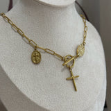 Cross + Pendant Necklace
