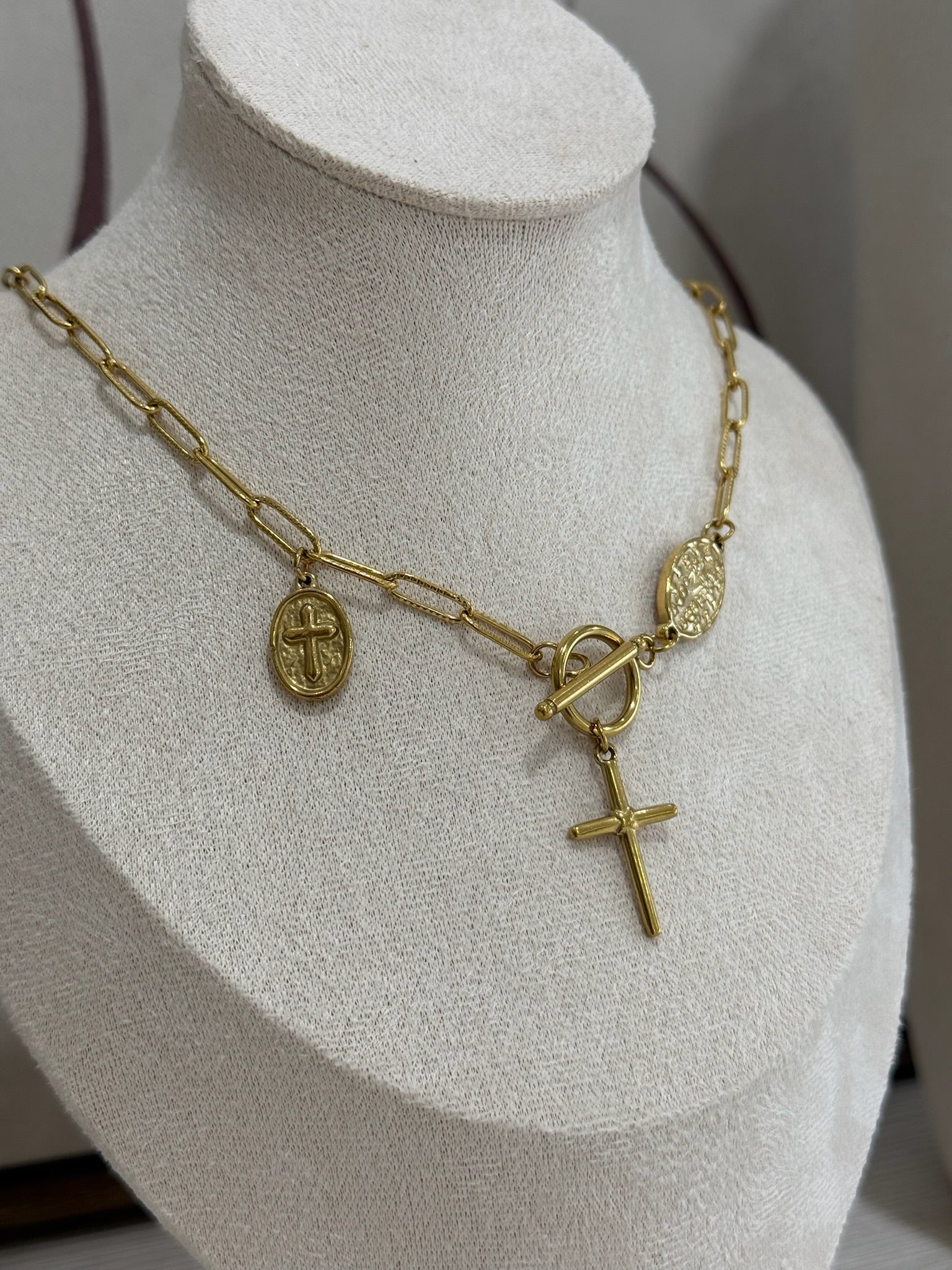 Cross + Pendant Necklace
