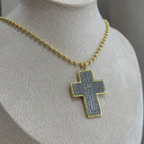 Detailed Cross Necklace