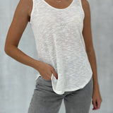 Burnout Basic Tank - Ivory