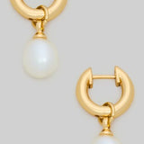 Hinge Pearl Hoops